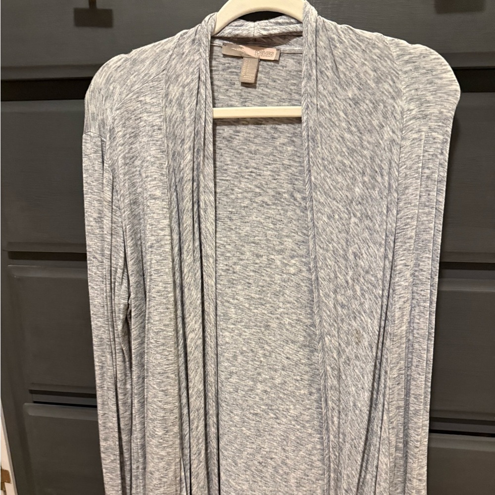 Forever 21 Gray Open-Front Cardigan. Very Soft